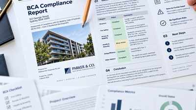 BCA compliance report with executive summary, findings and compliance assessment